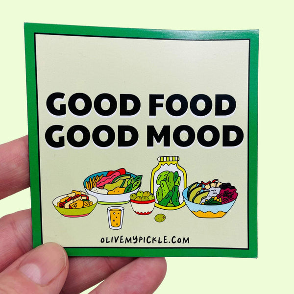 Good Food Good Mood Food Positive Fridge Magnet